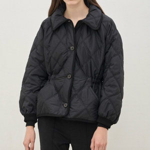 더캐시미어 드로우스트링 퀼팅 패딩 자켓82