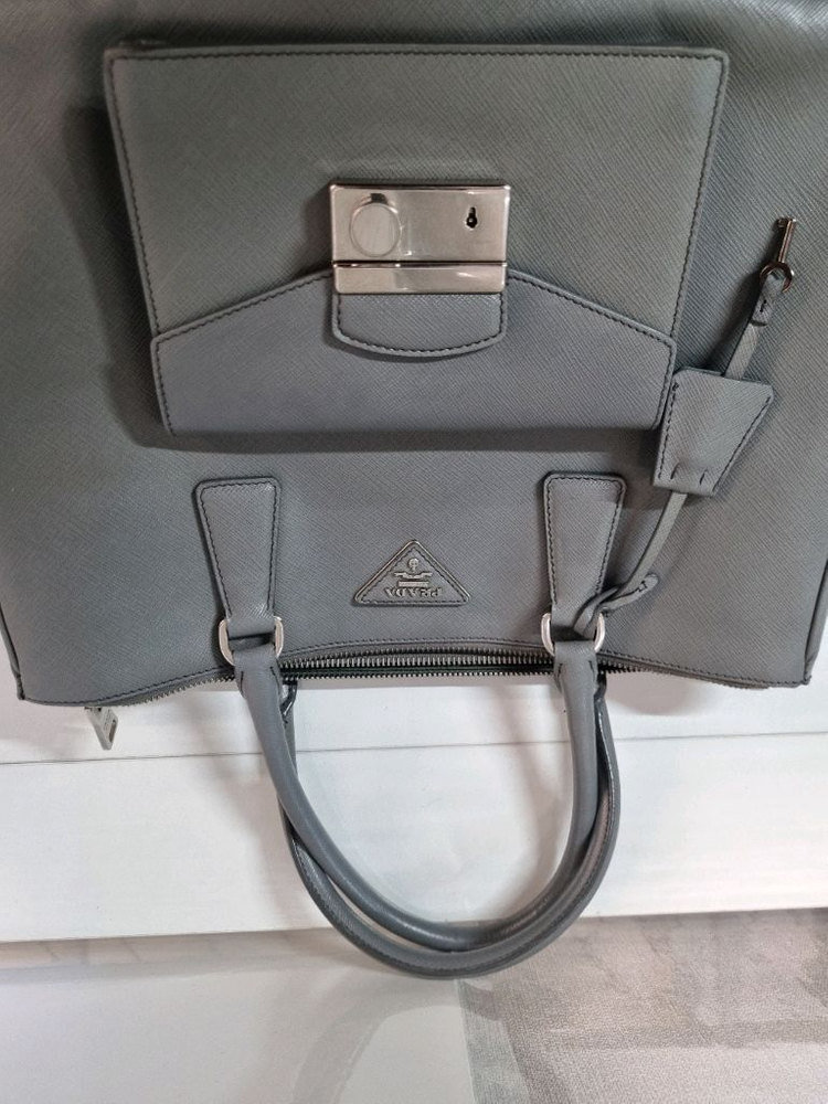 프라다 사피아노 숄더토트백--7