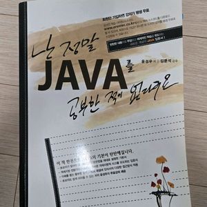 난 정말 JAVA를 공부한 적이 없다구요