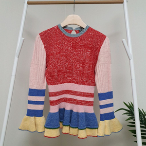 알랙산더맥퀸 울실크 러플 니트