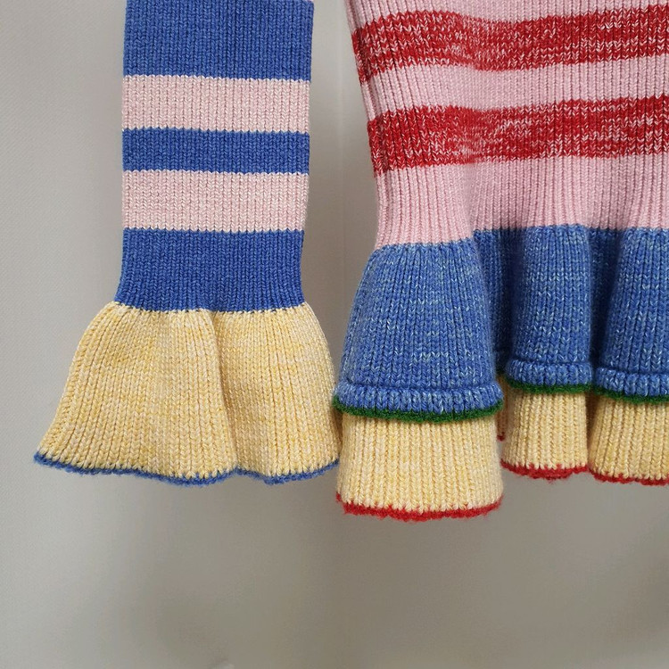 알랙산더맥퀸 울실크 러플 니트--2