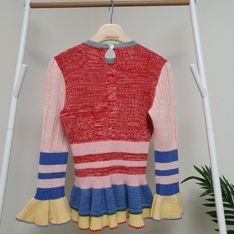 알랙산더맥퀸 울실크 러플 니트--4