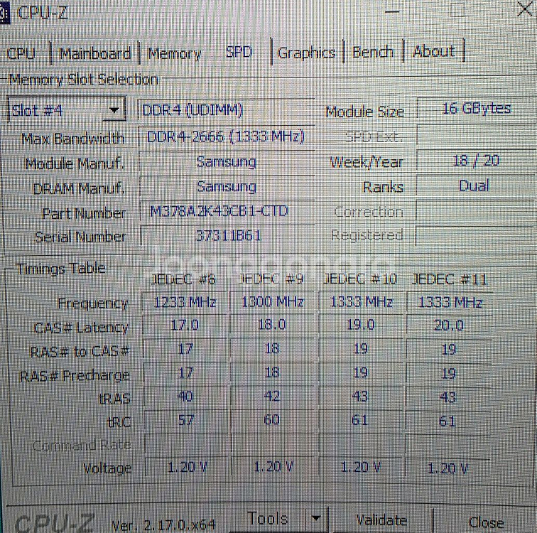 삼성 DDR4 16G--0