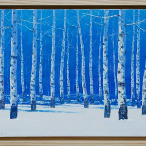 신재흥-자작나무 풍경 (20호)/보증서/출품작