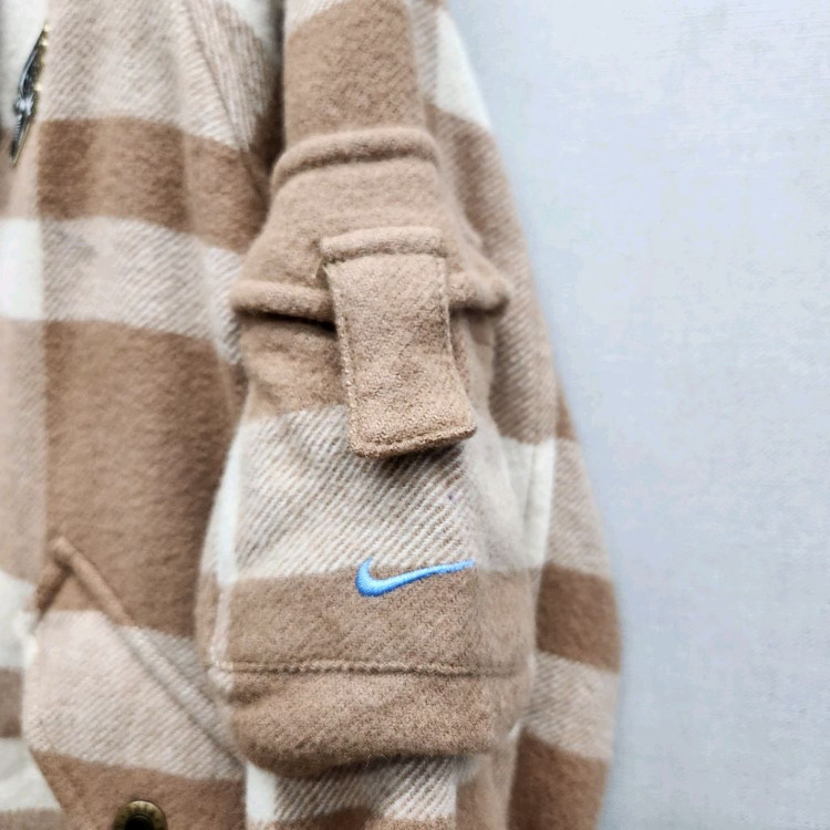 나이키 코듀로이 카라 울혼방 사이드포켓 체크 점퍼 M(M) 이미지