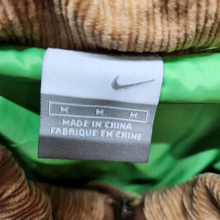 나이키 코듀로이 카라 울혼방 사이드포켓 체크 점퍼 M(M) 이미지