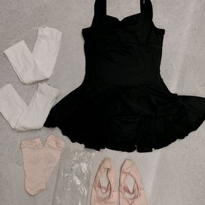 초등 주니어 발레복 슈즈 타이즈 세트