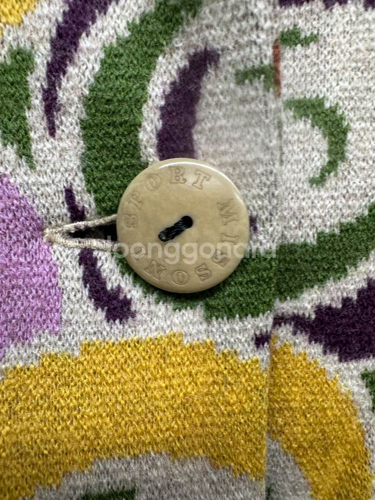 미쏘니 라나 패턴 울 롱코트 (55~66)--4