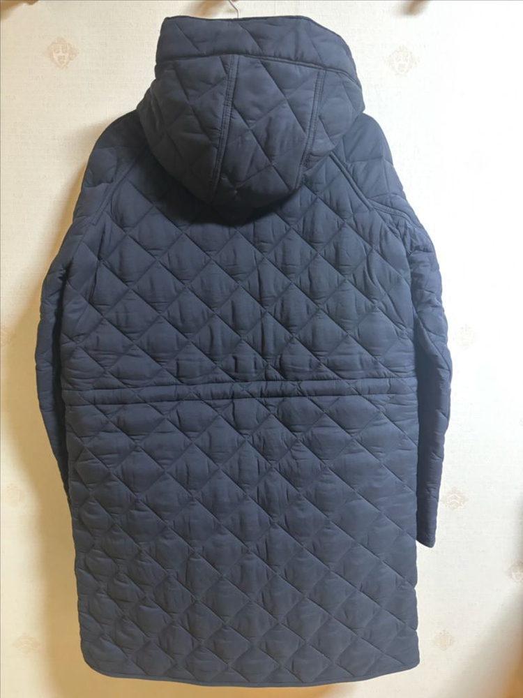 버버리 블랙 퀼팅 후드 자켓 12Y--2