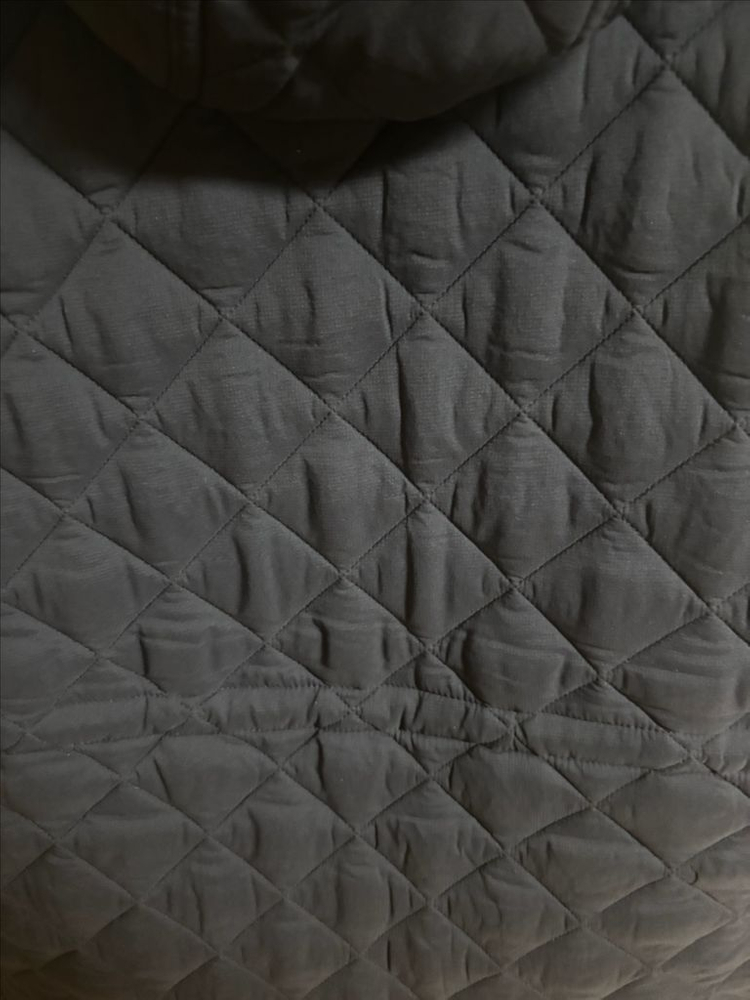 버버리 블랙 퀼팅 후드 자켓 12Y--3