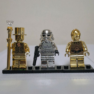 레고 스타워즈 c3po 스톰트루퍼 미스터 골드 피규어