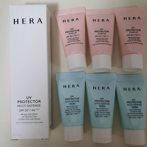 헤라 UV 프로텍터/선크림 멀티디펜스 50ml + 15mlx6