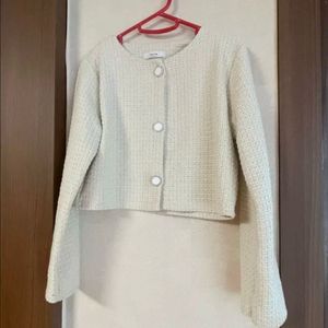 트위드 크롭 자켓 S