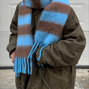 퍼 스트라이프 목도리