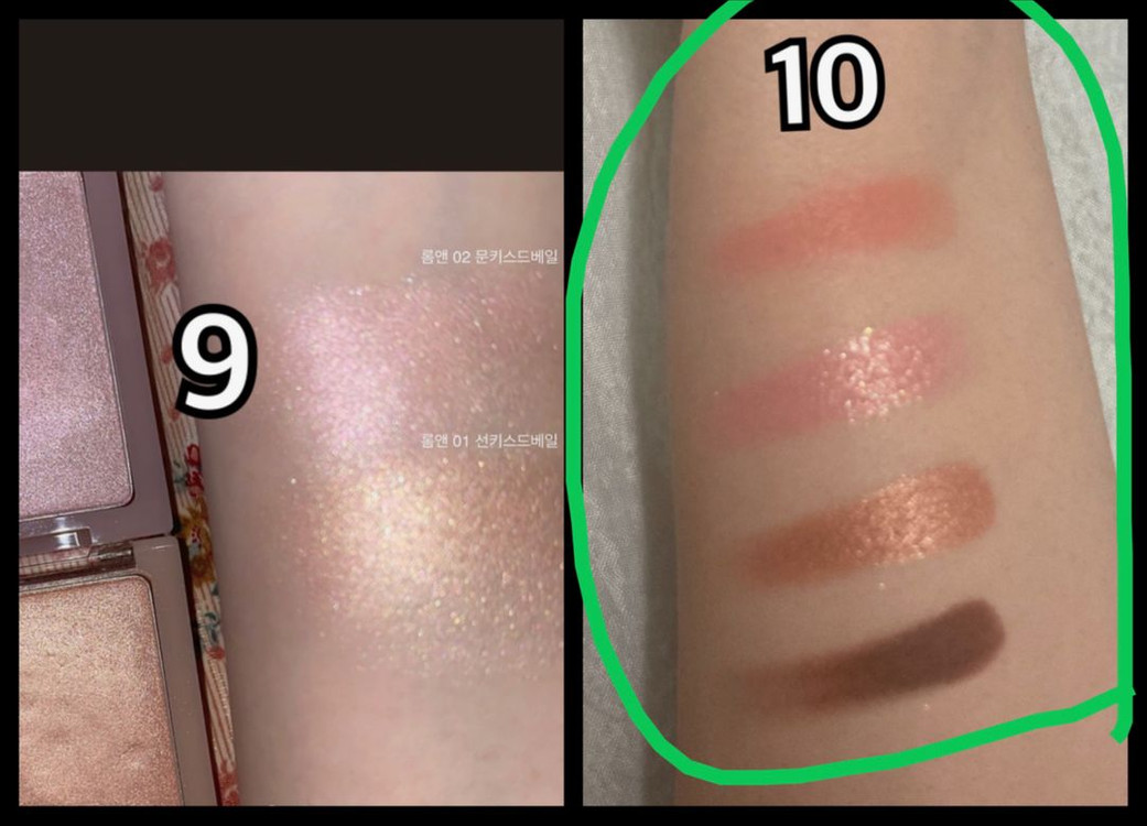 거울 교체케이스/ 에뛰드 팔레트 + 단종 봄웜 섀도우 (아이스홍시샤벳/태양계여신/오렌지핑크링/시럽빼고테이크아웃)--1