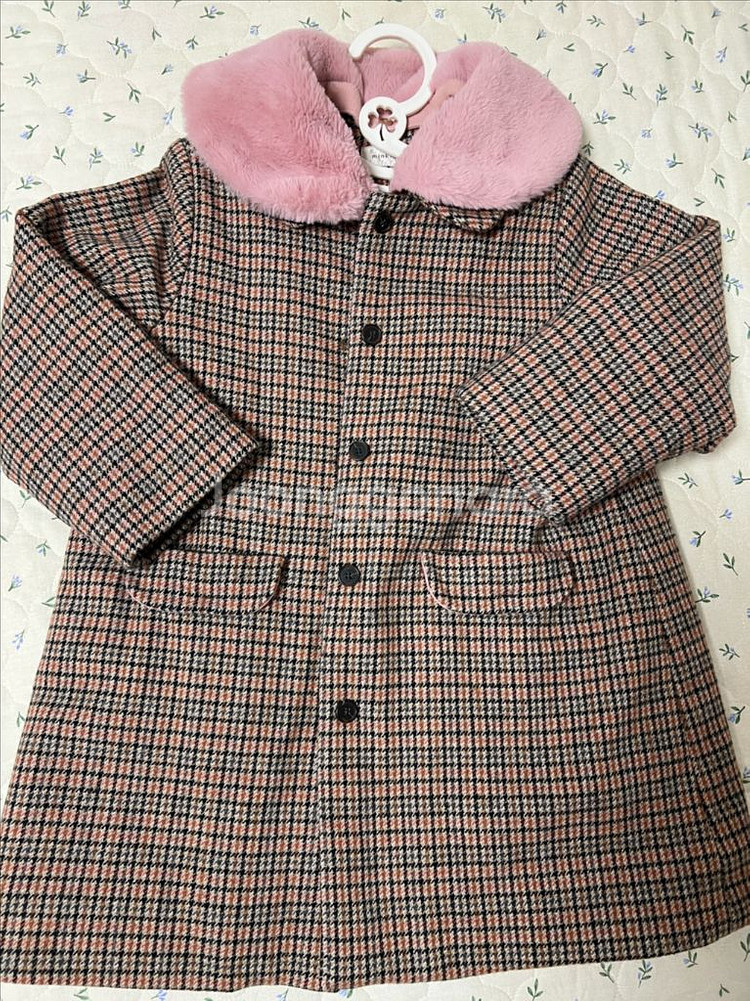 밍크뮤 퍼카라 코트 + 플라워 자수카라 원피스 일괄판매--7