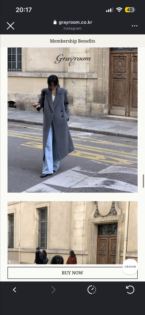 그레이룸 여성 구두 스퀘어 힐 225 새상품급 이미지