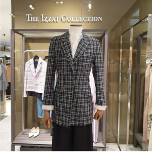 더아이잗 컬렉션 체크 자켓 66사이즈