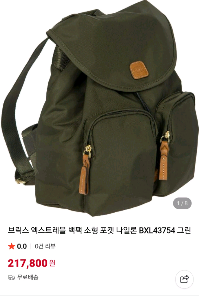 새상품) 브릭스 엑스트래블 백팩 미니백팩 가방 블랙--1