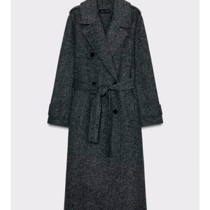자라 울 벨트 롱 코트 xs 새상품 4070/224/802