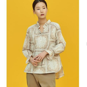 빈폴 페이즐리 에스닉 블라우스 L사이즈 bean pole