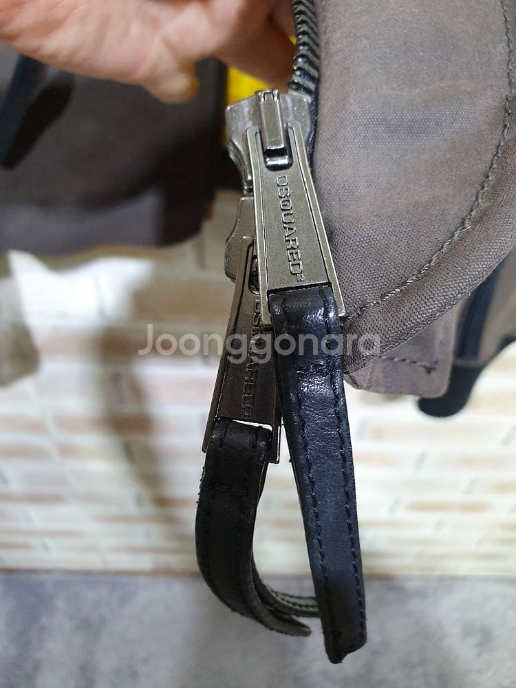 디스퀘어드2 정품 누빔 안감 밀리터리 보머 점퍼 55--5