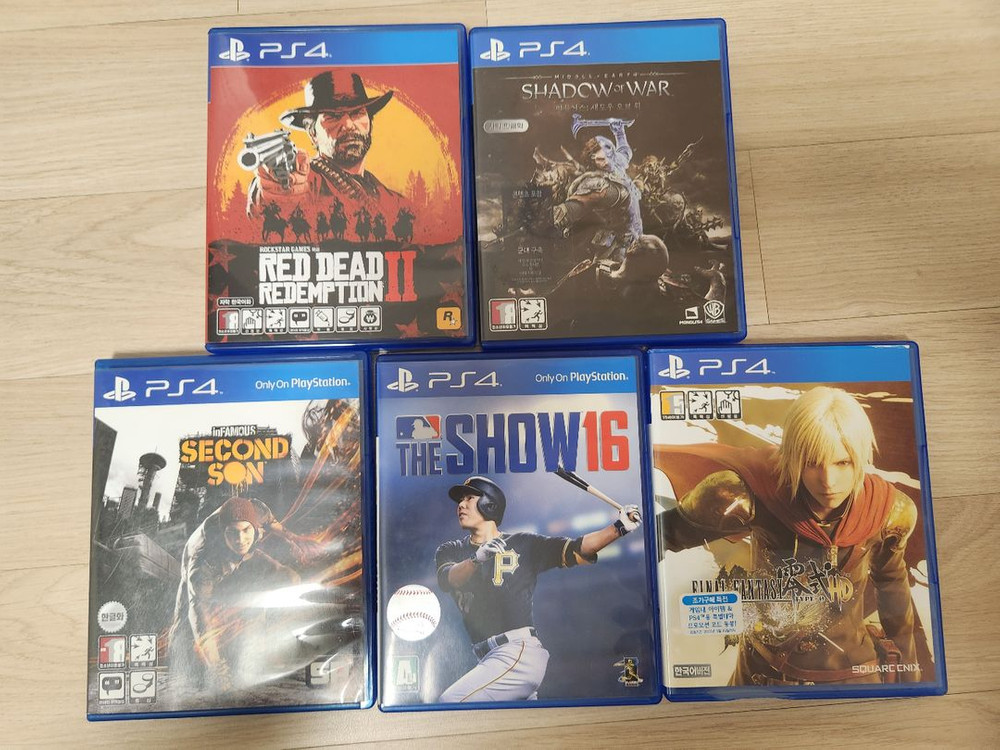 PS4 게임 타이틀 모음 이미지