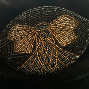 빈티지 리본 비즈 동전지갑