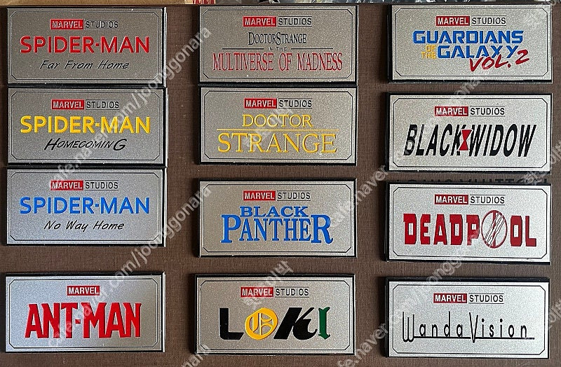 마블명판스파이더맨 닥터스트레인지 가디언즈오브갤럭시(가오갤) 블랙위도우 앤트맨(와스프) 로키 완다비젼 데드풀핫토이--0