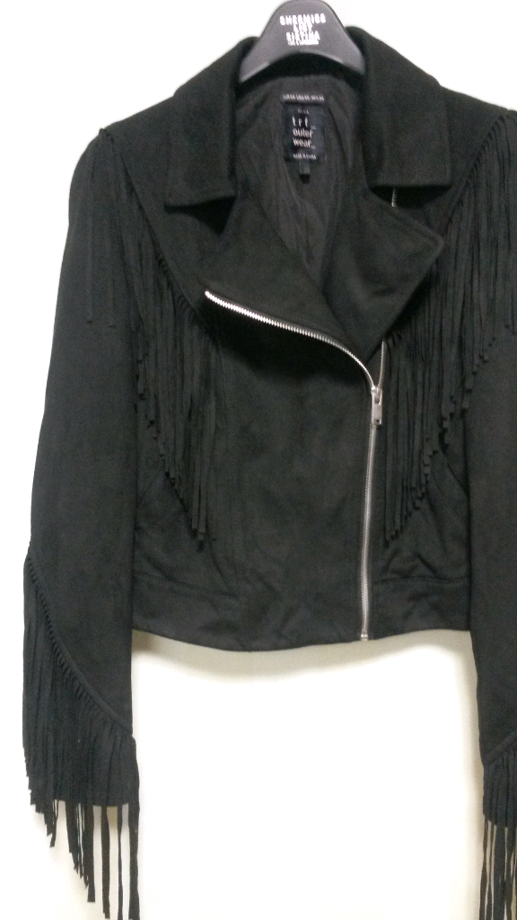 스웨이드 벨벳원단 자켓 새제품--2