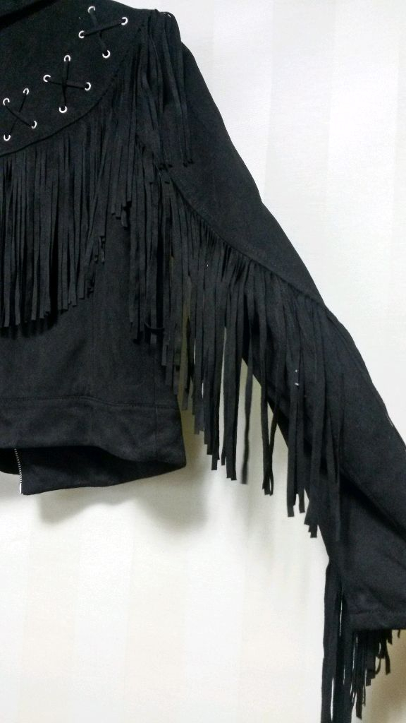 스웨이드 벨벳원단 자켓 새제품--4