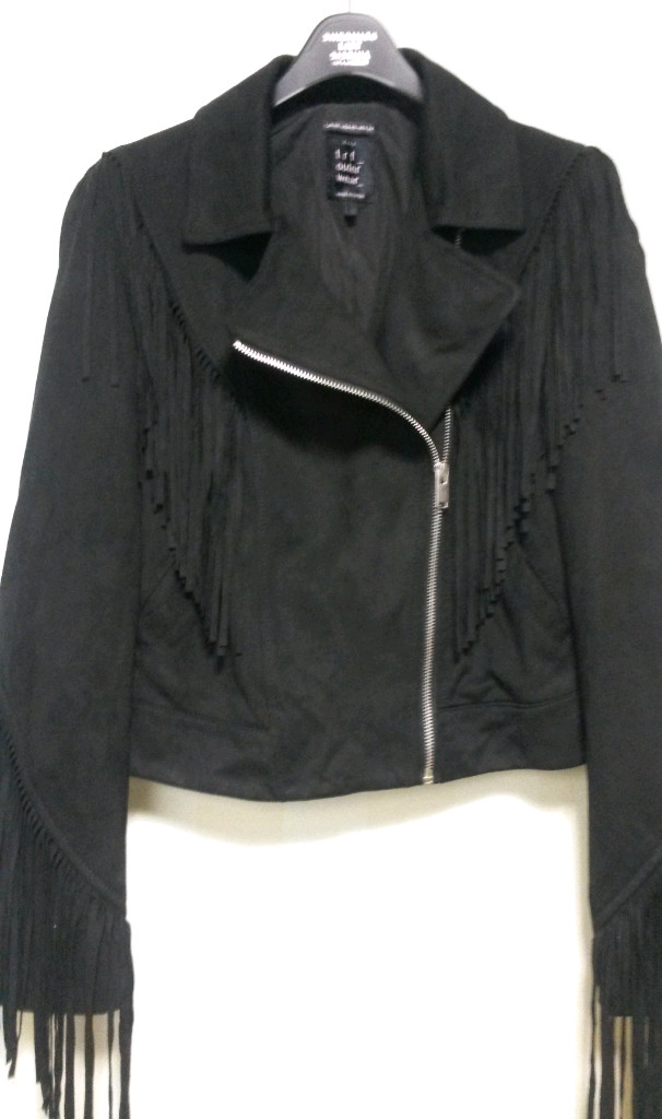 스웨이드 벨벳원단 자켓 새제품--5