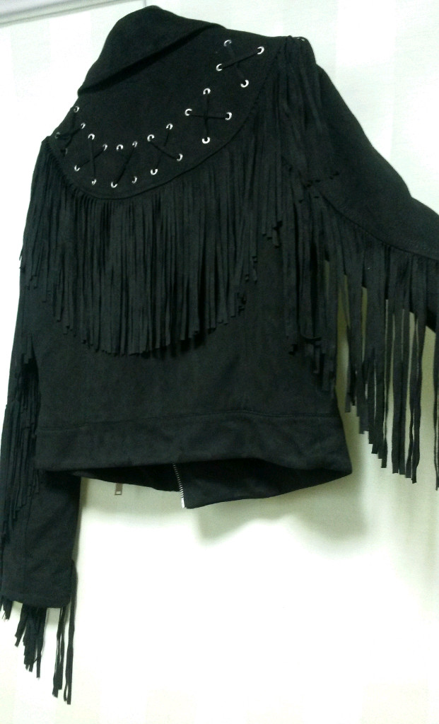 스웨이드 벨벳원단 자켓 새제품--7