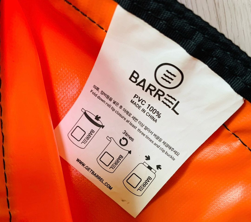 [BARREL] 배럴 드라이 백 10리터 3회 사용--2