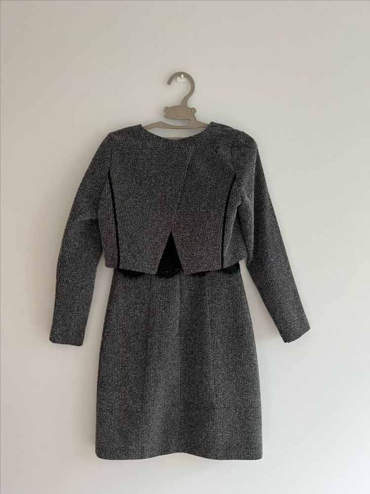 잇미샤 트위드 원피스--1