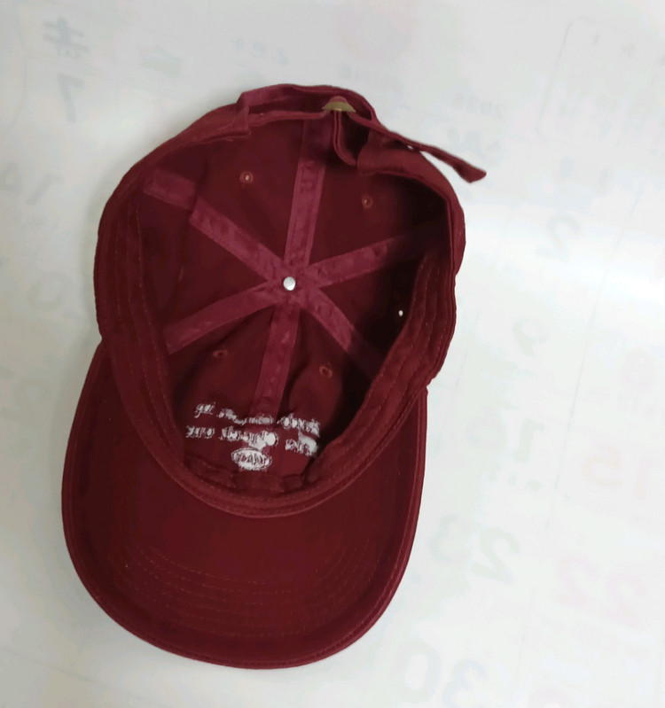 (새거) 와인색 모자 볼캡--5