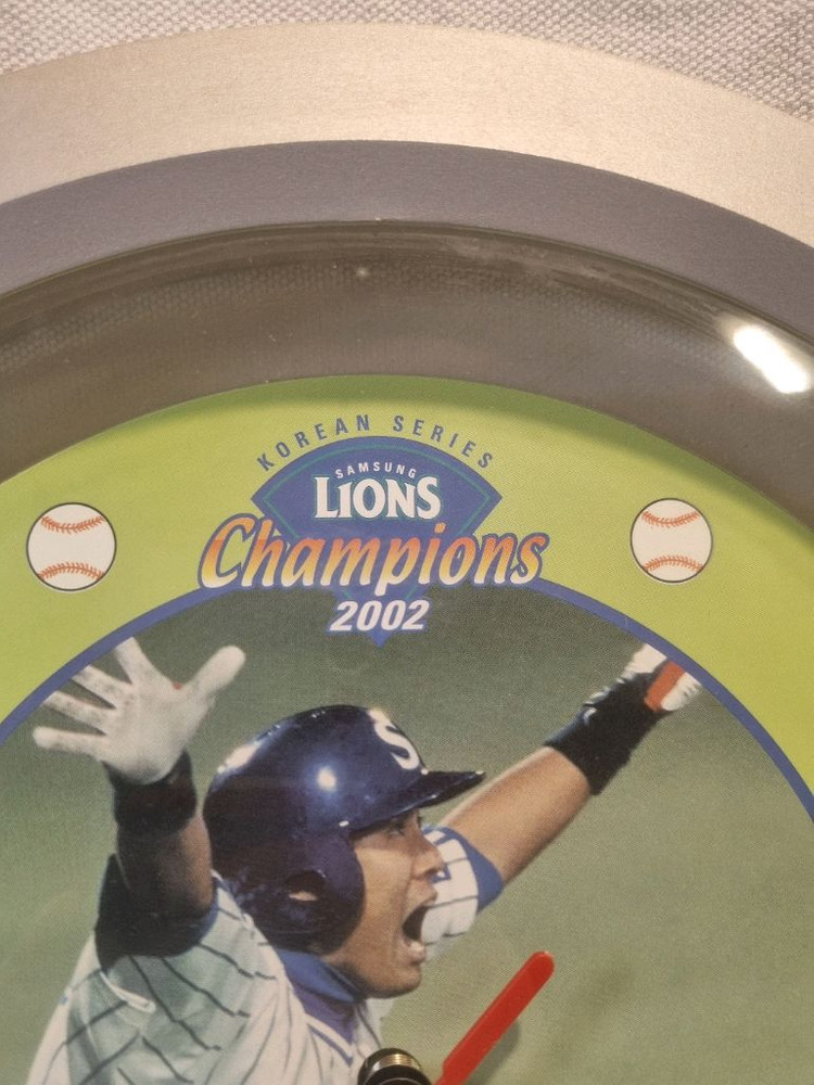 삼성 라이온즈 2002년 한국시리즈 우승 이승엽 MVP 기념 벽시계 이미지