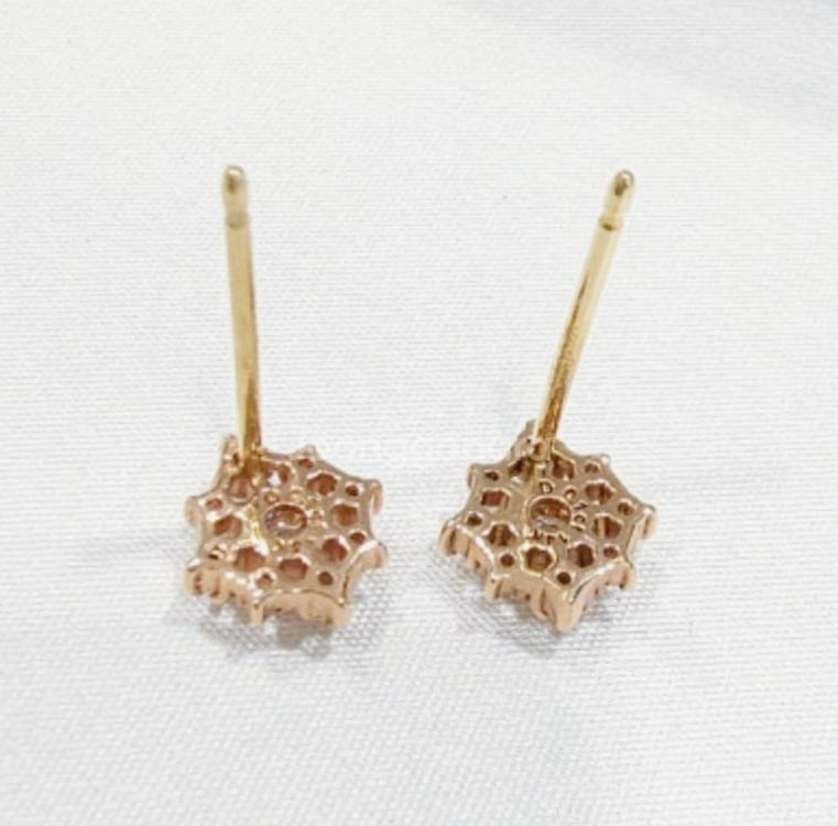 스톤헨지 14K 천연 다이아 귀걸이--3