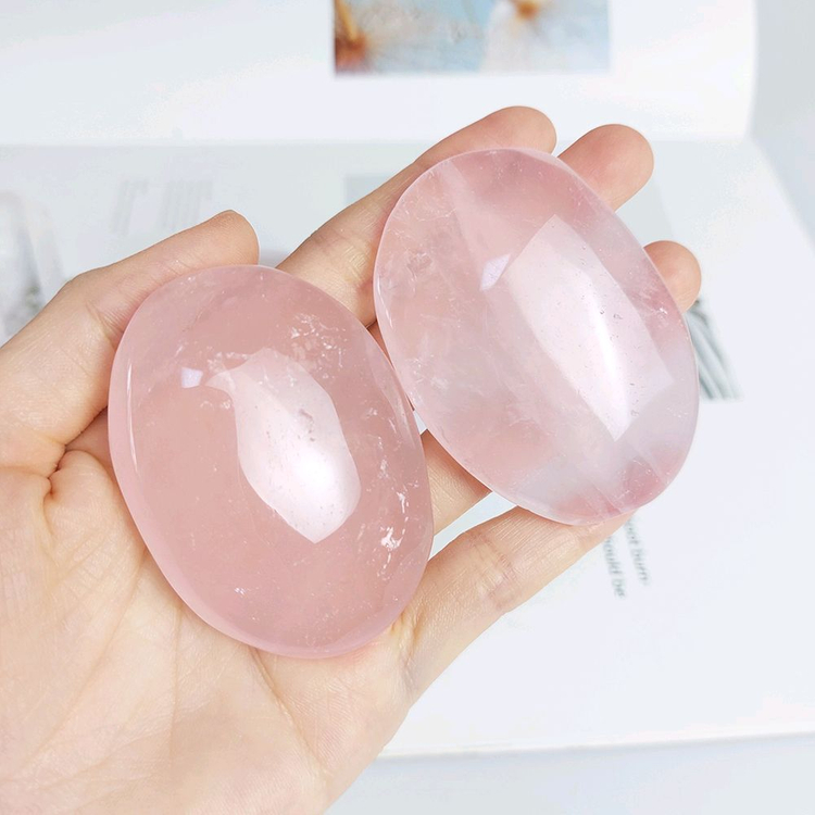 애완돌 장미수정 로즈쿼츠 원석 건강치유 1pc--1