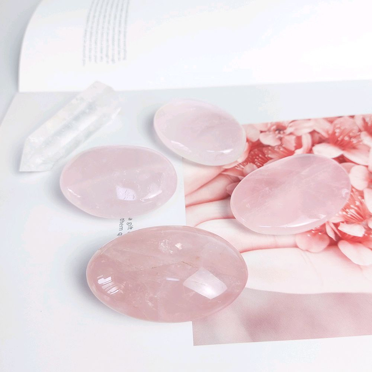 애완돌 장미수정 로즈쿼츠 원석 건강치유 1pc--2