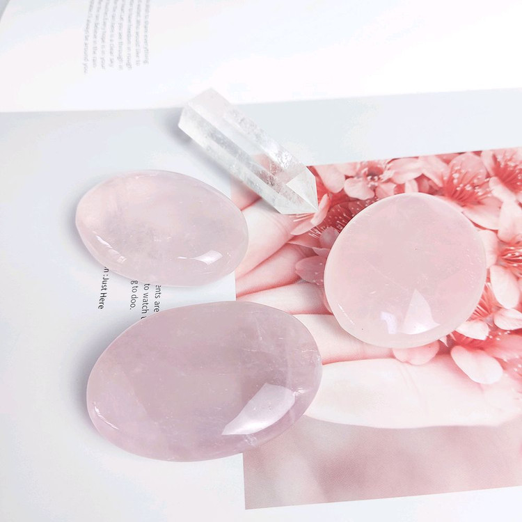 애완돌 장미수정 로즈쿼츠 원석 건강치유 1pc--5