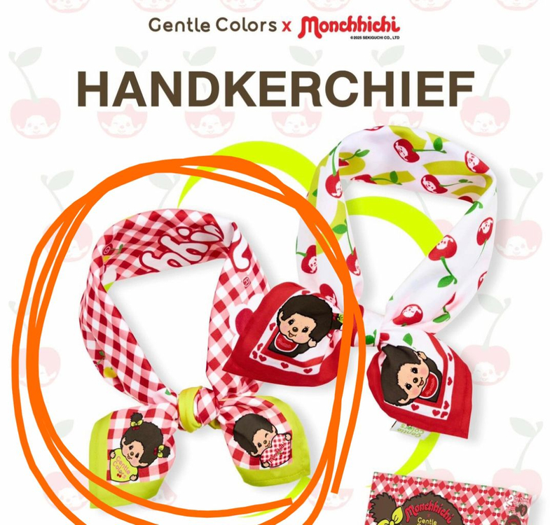 Gentle colorsXMonchhichi 손수건--0