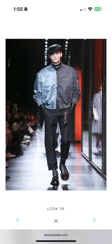 디올/주디 블레임 아수라 이수혁 봄버자켓/52(105)--8