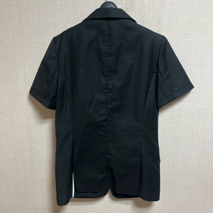 반팔 자켓 블랙/화이트 (s,m) 이미지