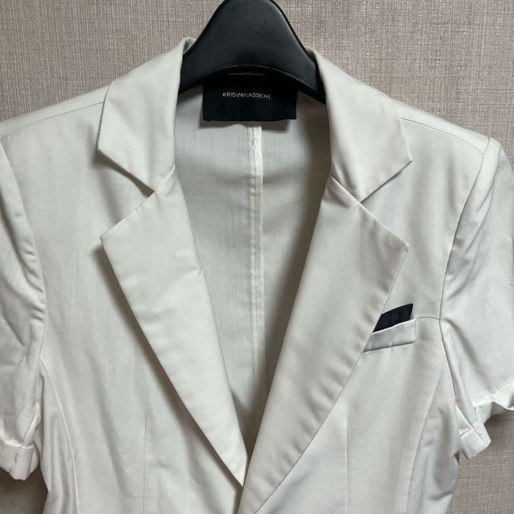 반팔 자켓 블랙/화이트 (s,m) 이미지