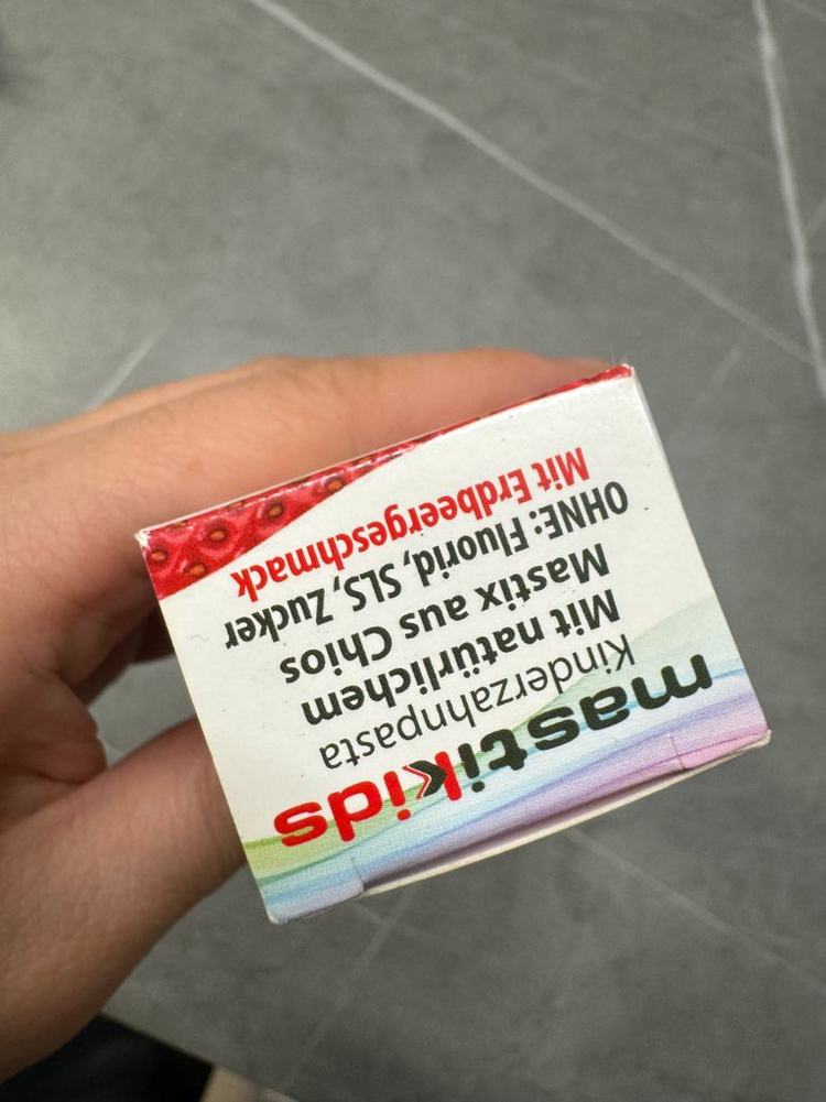 [새상품] Anemos Mastikids 어린이 치약 무불소 딸기--1