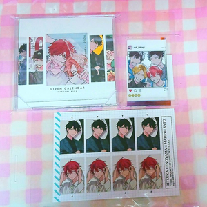 [미개봉] 기븐 캘린더 2026 (+증명 사진풍 스티커 천사) + 클리어시트 2종