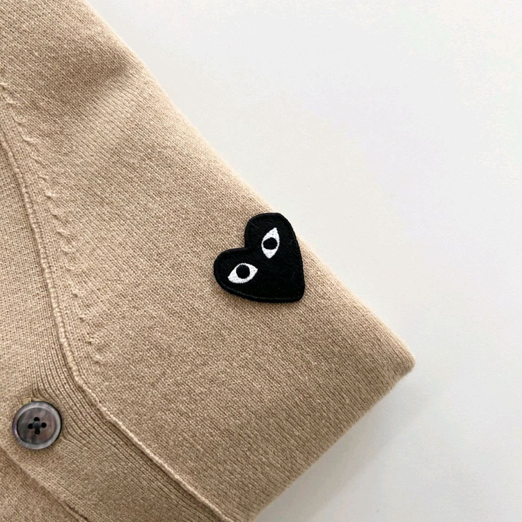 꼼데가르송 블랙와펜 V넥 가디건--6