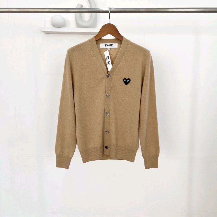 꼼데가르송 블랙와펜 V넥 가디건--9