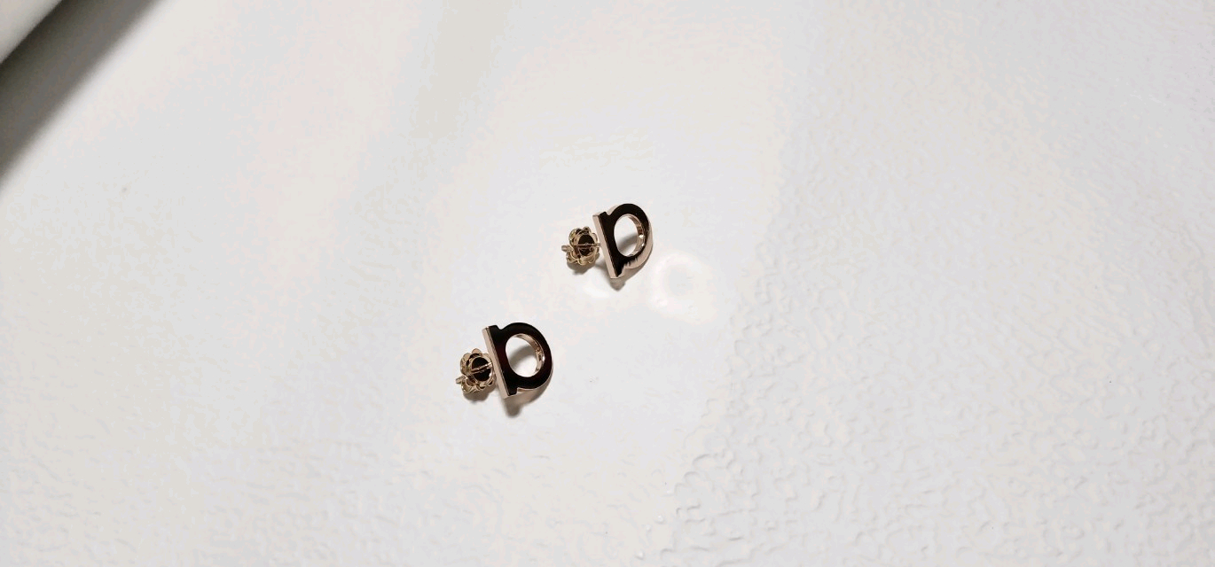 14k 로즈골드 색상 간치니 귀걸이--4